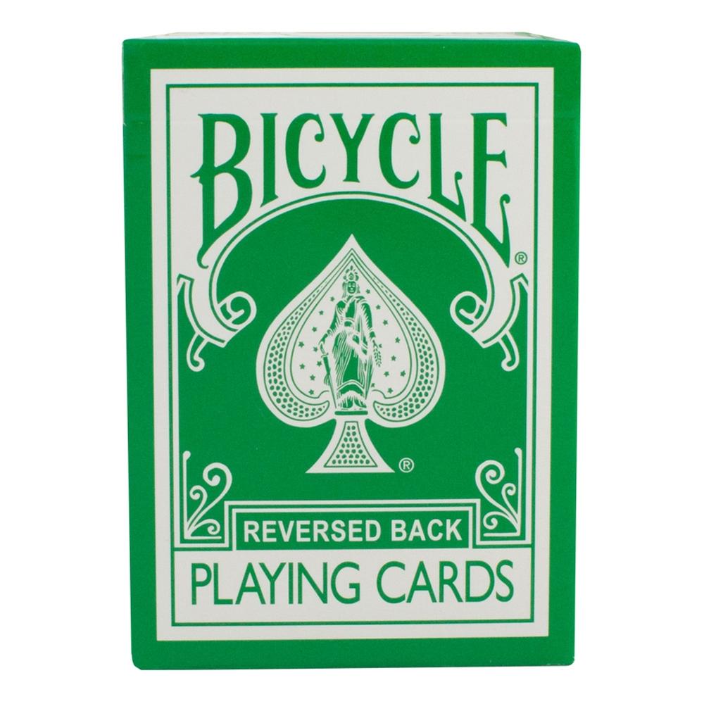 Reversed Back Bicycle Deck - Green, Magic Makers