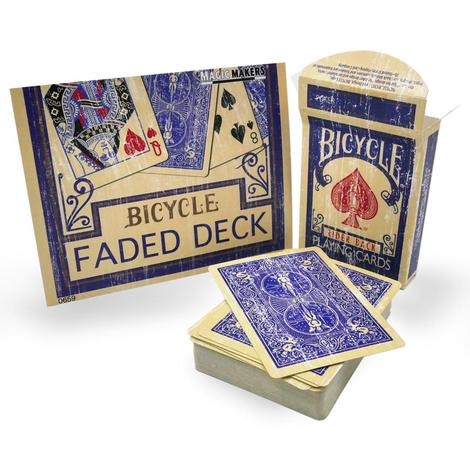 Bicycle Rider Back Faded Blue Deck, Magic Makers