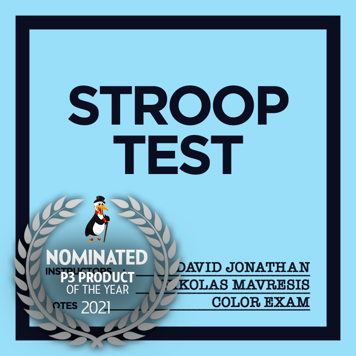 Test Stroop par David Jonathan et Nikolas Mavresis (anglais)