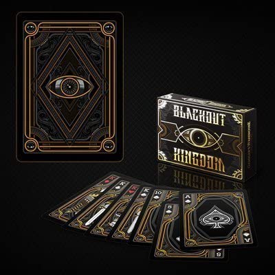 Bicycle Blackout Kingdom Deck (Limited Side Tuck) par Gambler's Warehouse
