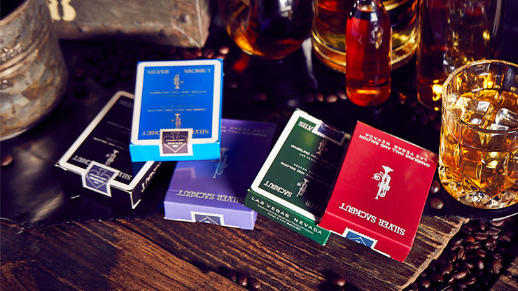 Cartes à jouer Silver Sackbut, vertes, en vente