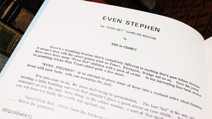 Even Stephen by Ken de Courcy, on sale