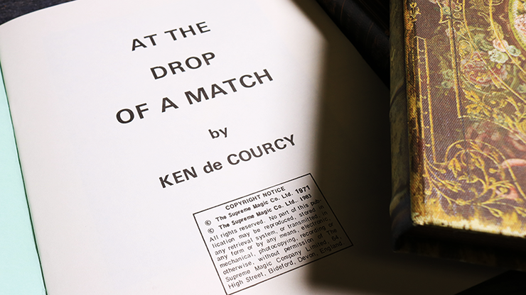 At the Drop of a Match by Ken De Courcy, on sale