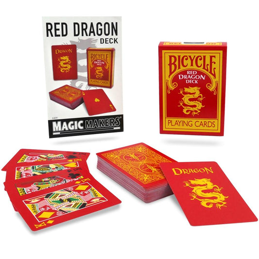 Red Dragon Deck Bicycle, Magic Makers