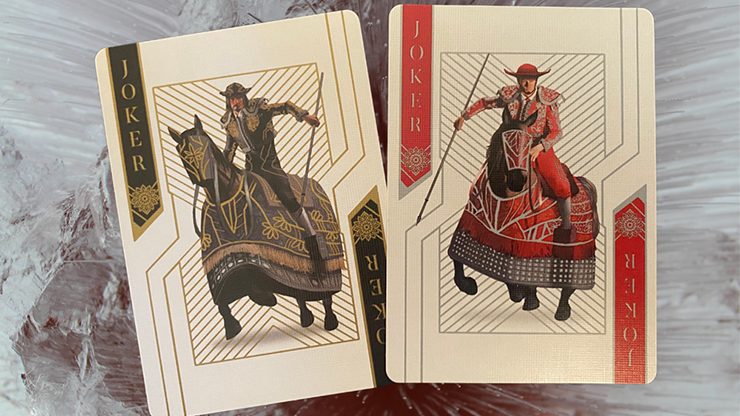 Bicycle Matador, Red Gilded Playing Cards