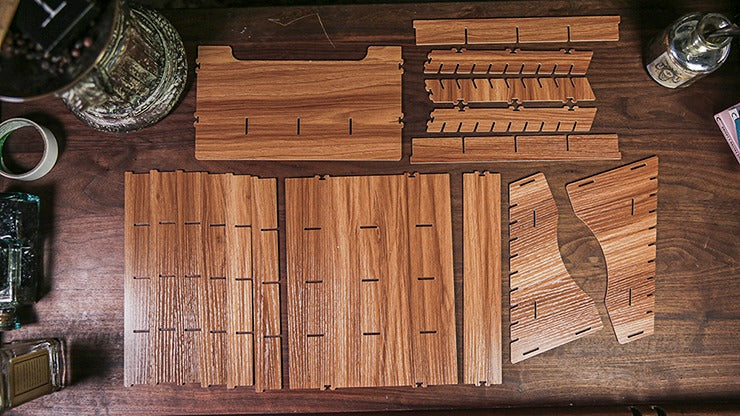 Wooden, Large- 40 Decks Card Magic Display by TCC