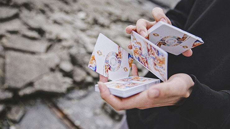 Jeu de cartes Fluid Art Orange, édition Cardistry, en vente