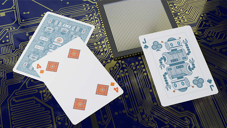 Bicycle Robot Playing Cards, Factory Edition, on sale