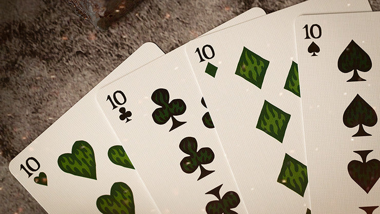 Jeu de cartes Sacred Fire (Emerald Flare) de Riffle Shuffle, en vente