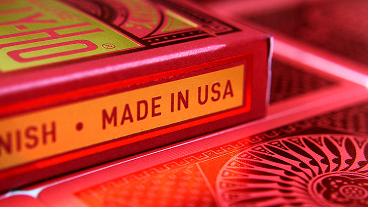 Tally-Ho Red, Circle MetalLuxe Playing Cards by US Playing Cards, on sale