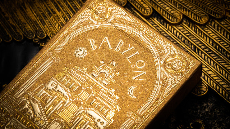 Babylon Golden Wonders Foiled Edition Playing Cards by Riffle Shuffle, on sale