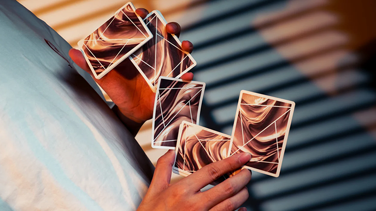 Flexible Mocha Mousse Playing Cards by TCC