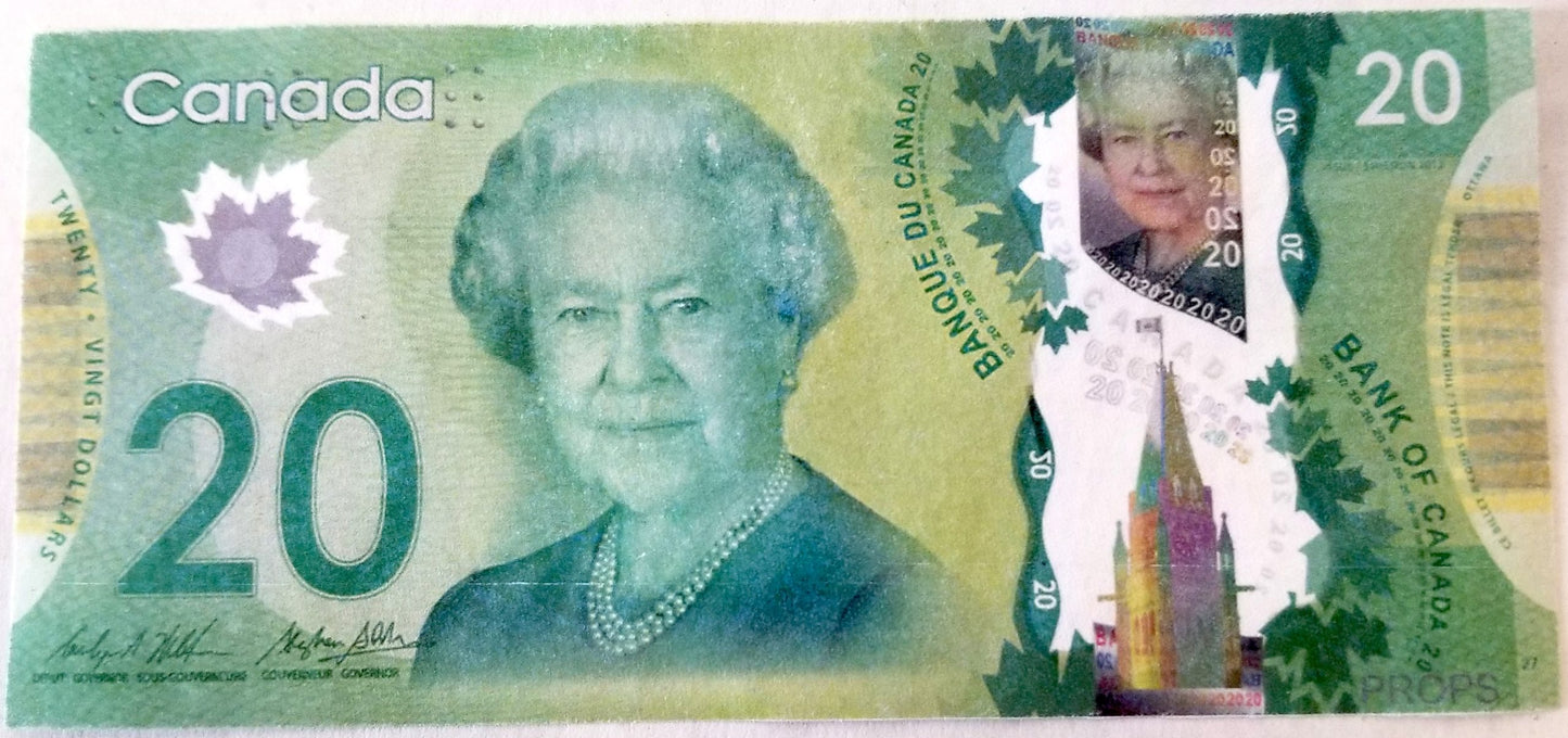 Billets Flash de 20 $, canadiens, paquet de 5