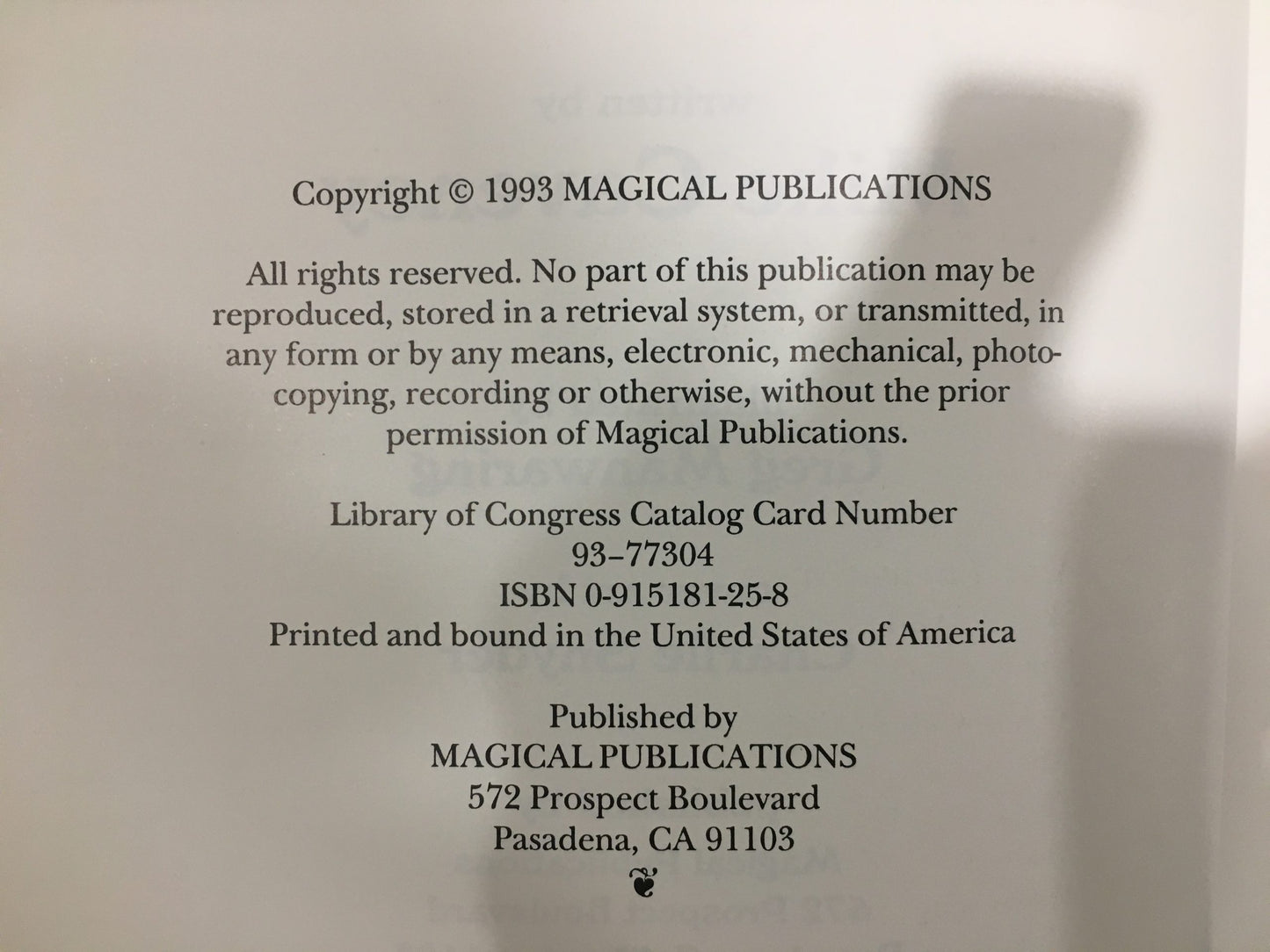 Harry Anderson Wise Guy, Mike Caveney