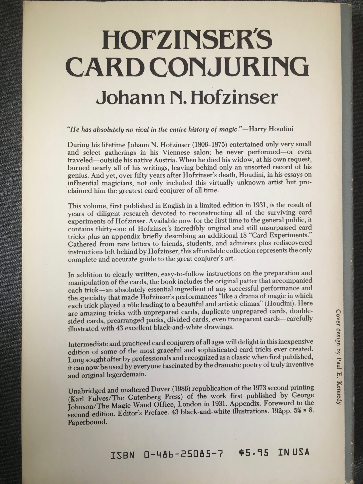 Hofzinser’s Card Conjuring
