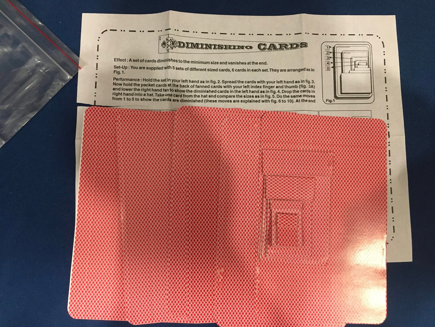 Diminishing Cards, Used