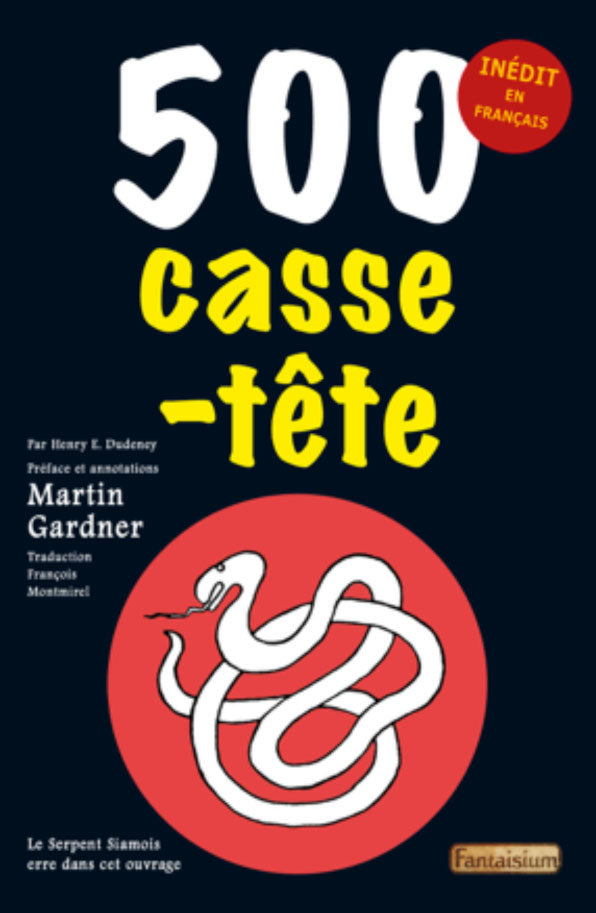 500 casse-tête, Martin Gardner, LIVRE FRANÇAIS