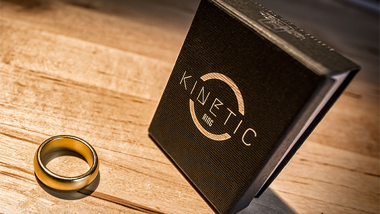 Kinetic PK Ring Gold Curved size 10 by Jim Trainer Trick