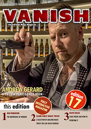 VANISH Magazine December 2014/January 2015 - Andrew Gerard - ebook