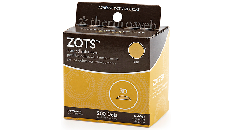 Zots Singles Clear 3D Adhesive Dots - 125 pack