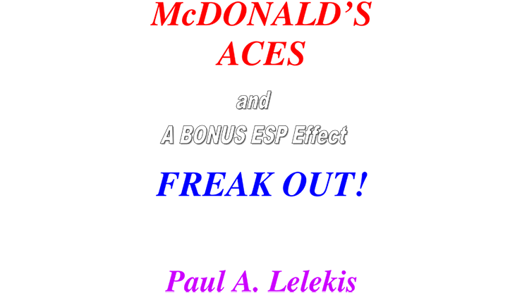 McDonald's Aces and Freak Out! by Paul A. Lelekis - Mixed Media Download
