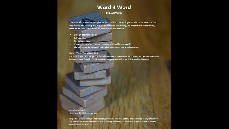 TFCM Presents - Word 4 Word by Boyet Vargas - ebook