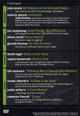 Reel Magic Quarterly Episode 4 (Bill Malone) - DVD