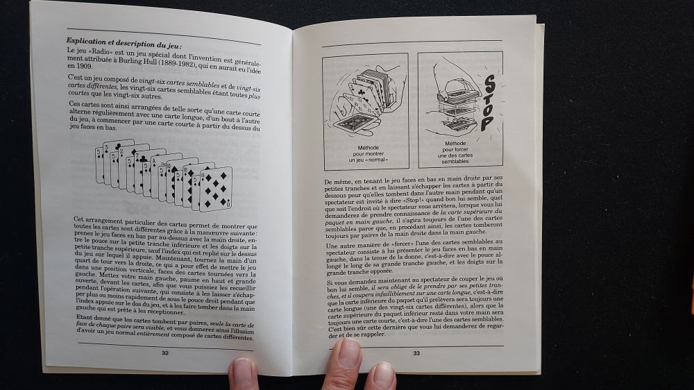 Cartes bicycle gamme de jeux normale spéciaux et truqués, livre français