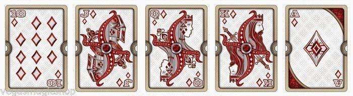 ORNATE White Edition Playing Cards (Scarlet) by HOPC, on sale