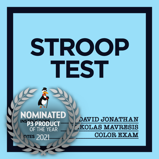 Test Stroop par David Jonathan et Nikolas Mavresis (anglais)