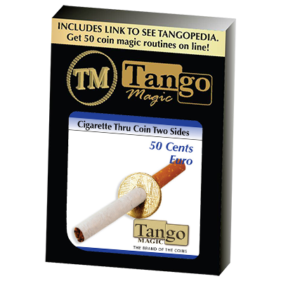 Cigarette Through, 50 Cent Euro, Two Sided, E0010 by Tango Magic