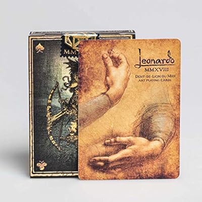 Leonardo Playing Cards, Gold Edition, on sale
