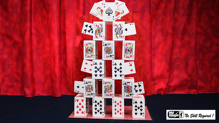 Card Castle with Six Card Repeat by Mr. Magic - Trick