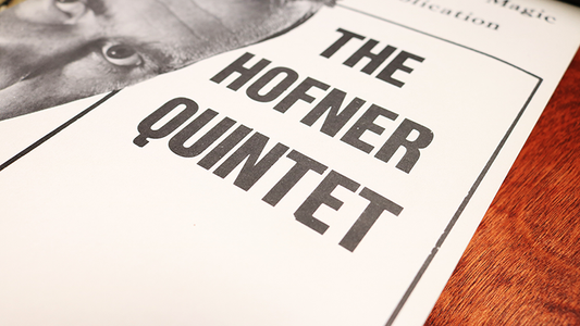 Le Quintette Hofner de John Hofner*