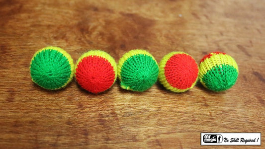 Crochet 5 Ball combo Set, 1 pouce /Multi Color par Mr. Magic