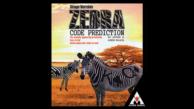 Prédiction du code Zebra, version scénique par Astor et Louis Black