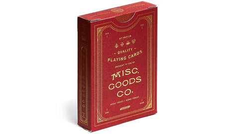 The MGCO Red Playing Cards, on sale