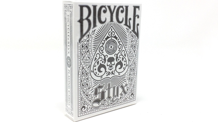 Cartes à jouer Bicycle Styx, blanches par US Card Magic Company