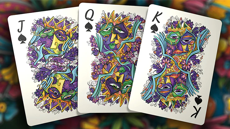 Cartes à jouer USPCC, édition Masquerade Mardi Gras, en vente