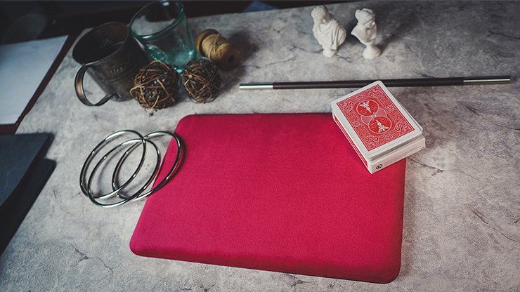Suede Leather Mini Pad, Red by TCC