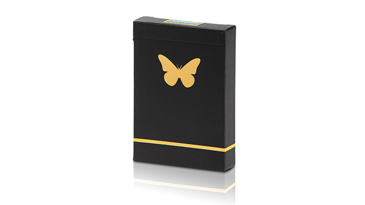 Limited Edition Butterfly Playing Cards Marked, Black and Gold by Ondrej Psenicka