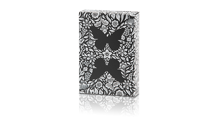 Limited Edition Butterfly Playing Cards Marked, Black and Silver by Ondrej Psenicka