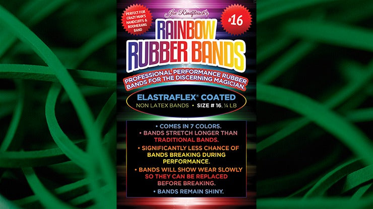 Joe Rindfleisch&#039;s SIZE 16 Rainbow Rubber Bands, Marcus Eddie - Green Pack by Joe Rindfleisch