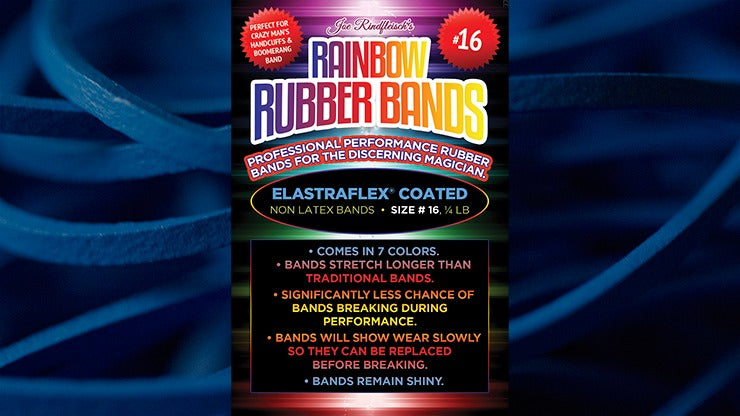 Joe Rindfleisch&#039;s SIZE 16 Rainbow Rubber Bands, Hanson Chien - Blue Pack by Joe Rindfleisch