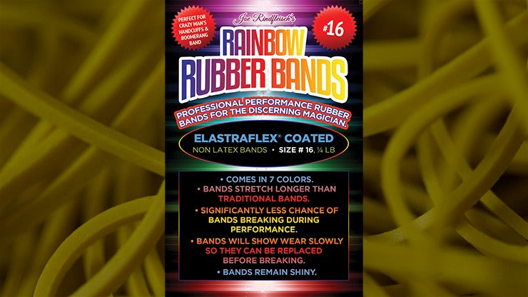 Joe Rindfleisch&#039;s SIZE 16 Rainbow Rubber Bands, Russell Leeds -Yellow by Joe Rindfleisch