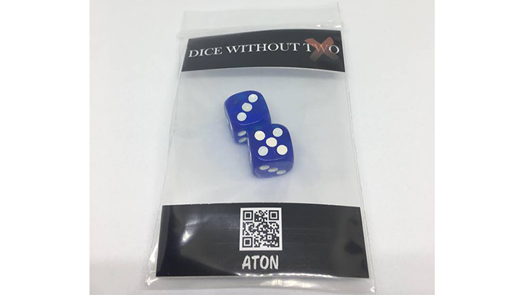 Dice Without Two CLEAR BLUE, 2 Dice Set