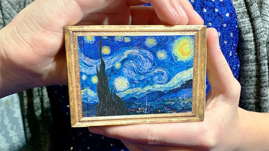 Cartes à jouer Vincent van Gough dorées en édition limitée La nuit étoilée