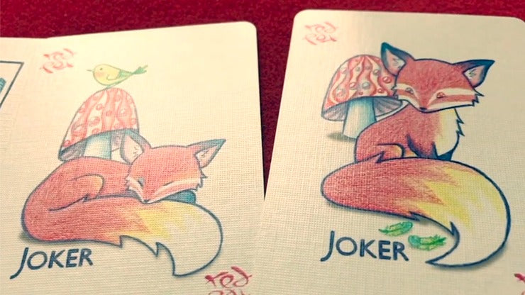 Red Fox Playing Cards, Purple