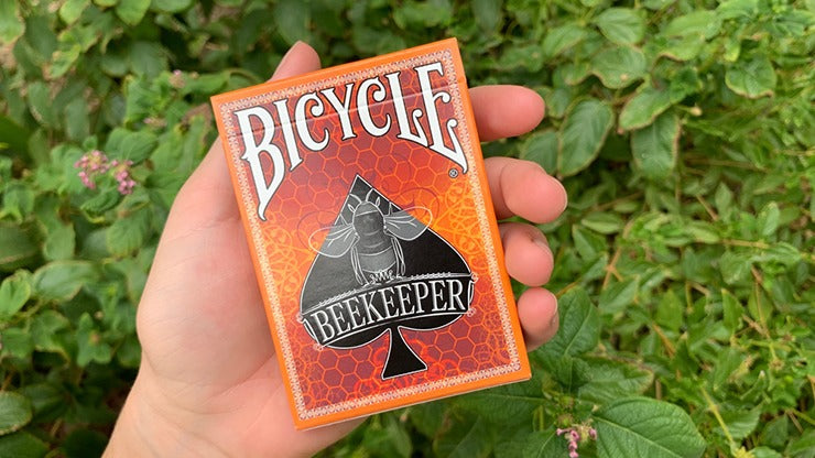 Cartes à jouer dorées pour apiculteur de vélo, légères