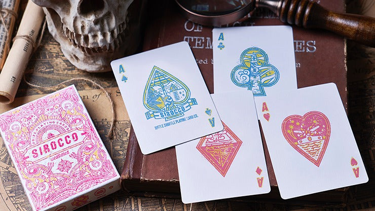 Cartes à jouer Sirocco patinées et numérotées par Riffle Shuffle